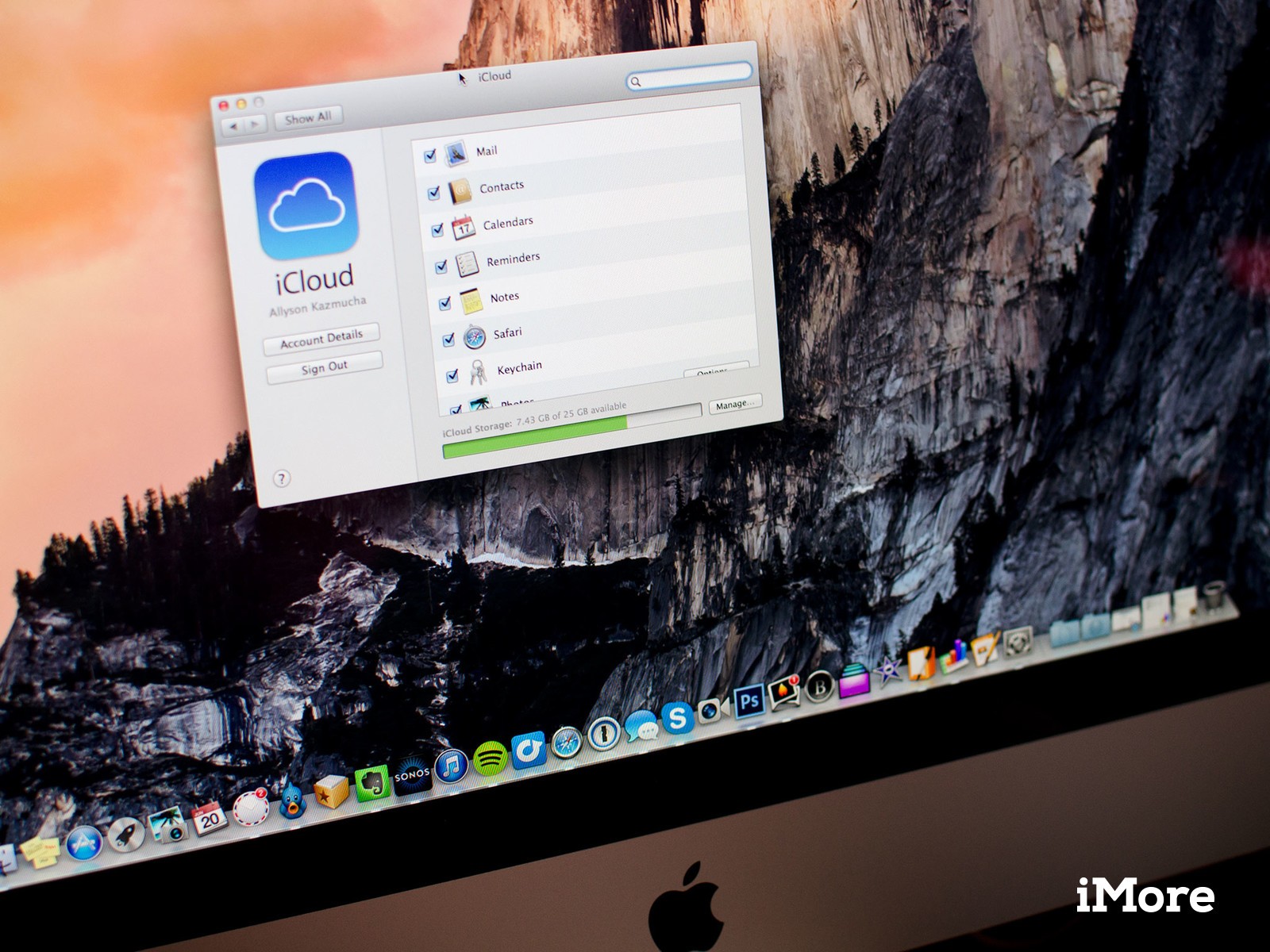 where can you find the setting to synchronize your email contacts with contacts app? for mac
